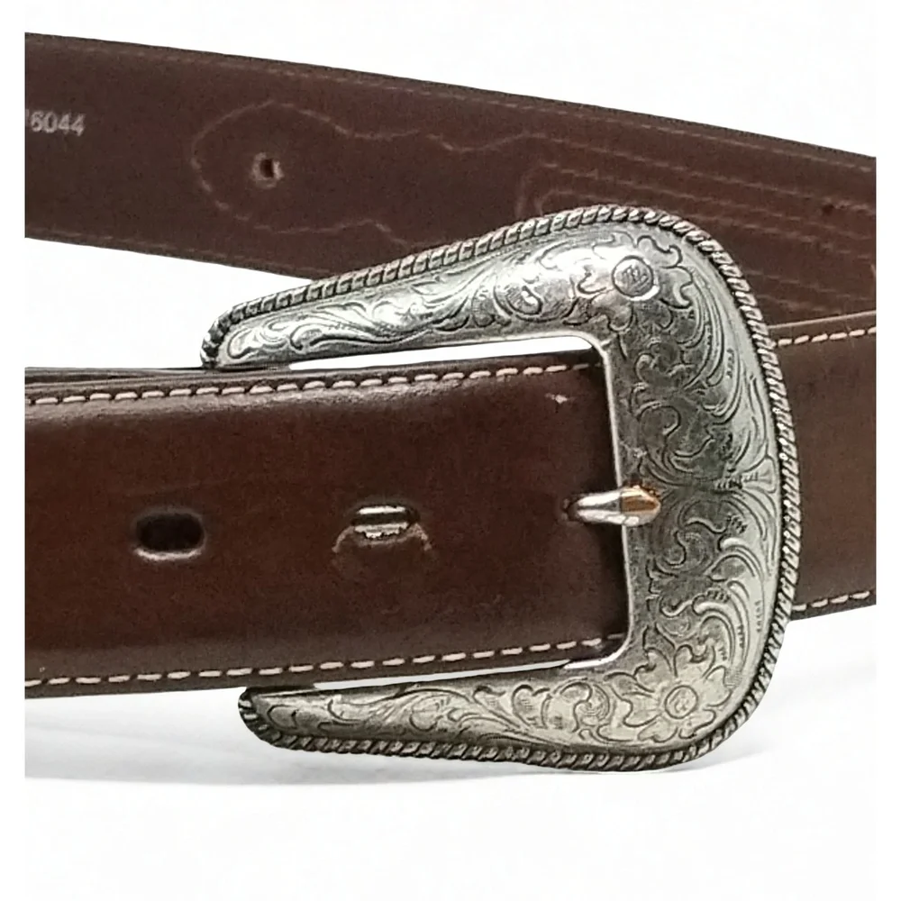 Vintage Nocona Belt Co. Western Leather Belt 38 Western Leather Belt Cowboy
